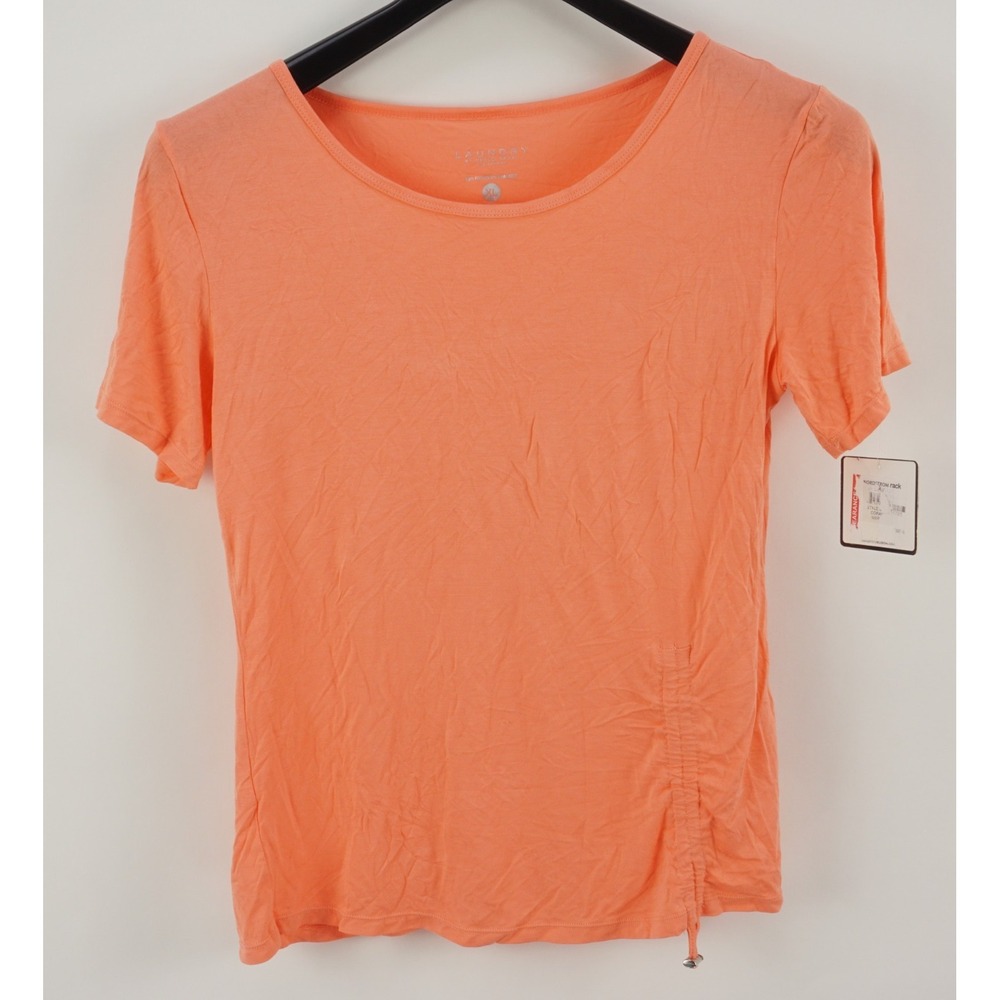 New Laundry Shelli‎ Segal Women's XL Short Sleeve Round Neck Jersey Stretch Tee